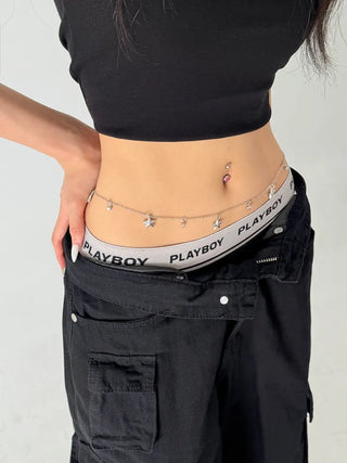 Slim Metal Boho Chic Silver Belly Chain Waist Belt Collection