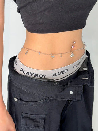 Slim Metal Boho Chic Silver Belly Chain Waist Belt Collection
