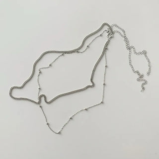 Slim Metal Boho Chic Silver Belly Chain Waist Belt Collection