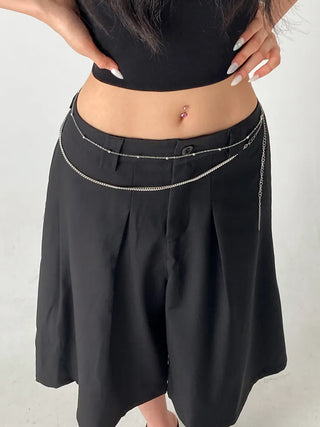 Slim Metal Boho Chic Silver Belly Chain Waist Belt Collection