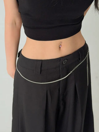 Slim Metal Boho Chic Silver Belly Chain Waist Belt Collection