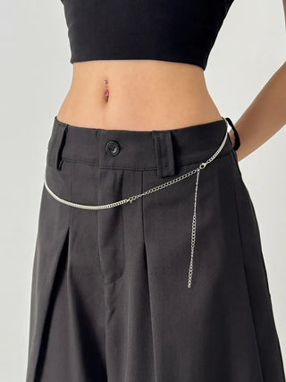 Slim Metal Boho Chic Silver Belly Chain Waist Belt Collection