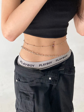 Slim Metal Boho Chic Silver Belly Chain Waist Belt Collection