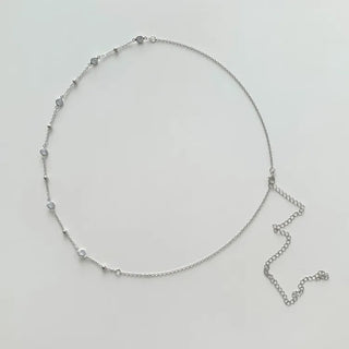Slim Metal Boho Chic Silver Belly Chain Waist Belt Collection