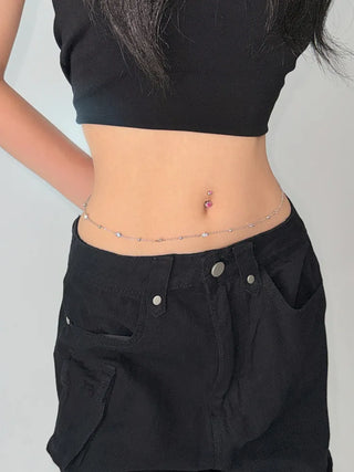 Slim Metal Boho Chic Silver Belly Chain Waist Belt Collection