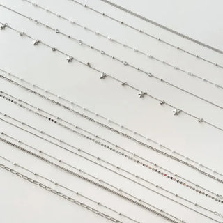 Slim Metal Boho Chic Silver Belly Chain Waist Belt Collection