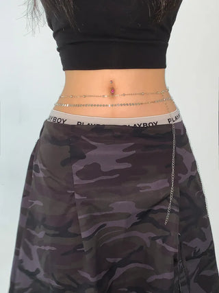 Slim Metal Boho Chic Silver Belly Chain Waist Belt Collection