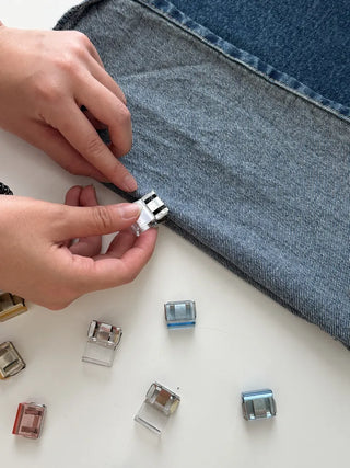 Magic One-Touch Buckle Pants Hem Repair Fixing Clip