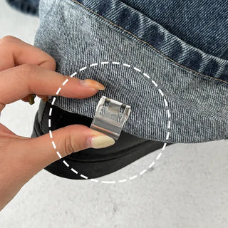 Magic One-Touch Buckle Pants Hem Repair Fixing Clip