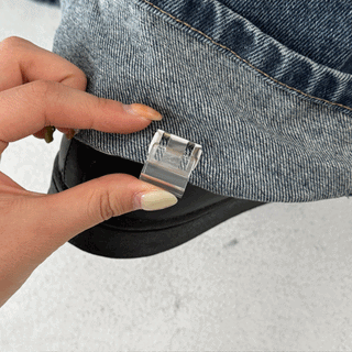 Magic One-Touch Buckle Pants Hem Repair Fixing Clip