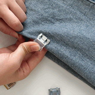 Magic One-Touch Buckle Pants Hem Repair Fixing Clip