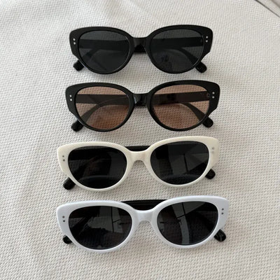 Luna Oval Bold Cat-Eye UV Protection Tinted Sunglasses