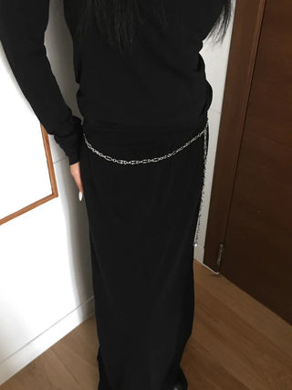 Bold Vintage Metal Antique Silver Chain Belt Collection