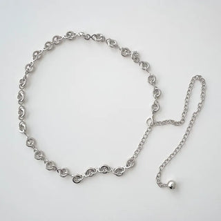 Bold Vintage Metal Antique Silver Chain Belt Collection