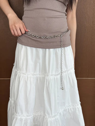 Bold Vintage Metal Antique Silver Chain Belt Collection