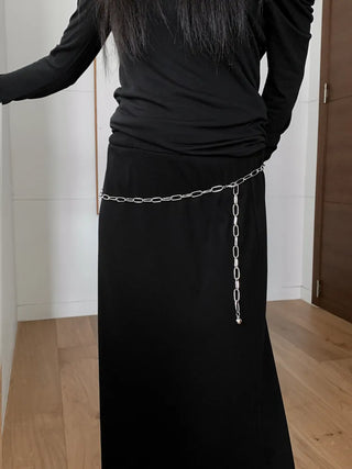 Bold Vintage Metal Antique Silver Chain Belt Collection