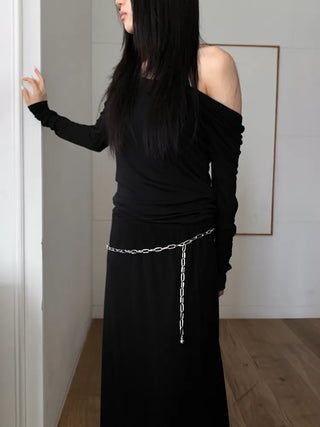 Bold Vintage Metal Antique Silver Chain Belt Collection