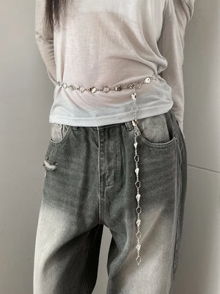 Bold Vintage Metal Antique Silver Chain Belt Collection