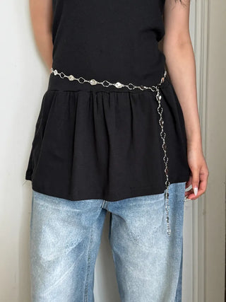 Bold Vintage Metal Antique Silver Chain Belt Collection