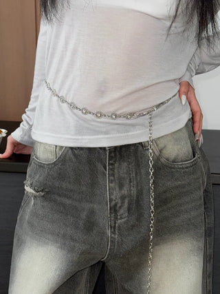 Bold Vintage Metal Antique Silver Chain Belt Collection