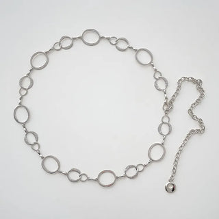 Bold Vintage Metal Antique Silver Chain Belt Collection