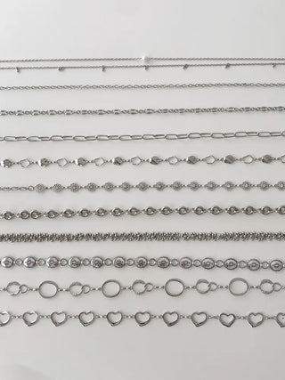 Bold Vintage Metal Antique Silver Chain Belt Collection