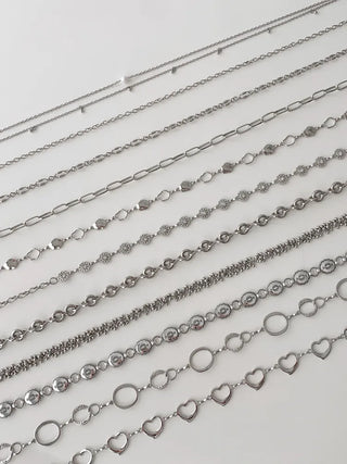 Bold Vintage Metal Antique Silver Chain Belt Collection