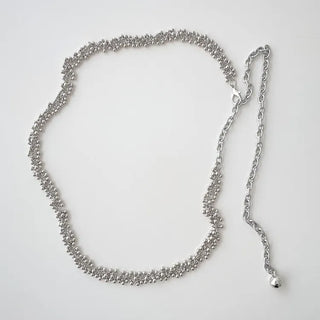 Bold Vintage Metal Antique Silver Chain Belt Collection