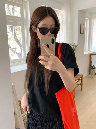 Wide Amber Bold Cat-Eye Tinted Sunglasses