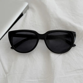 Wide Amber Bold Cat-Eye Tinted Sunglasses