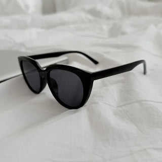 Wide Amber Bold Cat-Eye Tinted Sunglasses