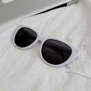 Wide Amber Bold Cat-Eye Tinted Sunglasses