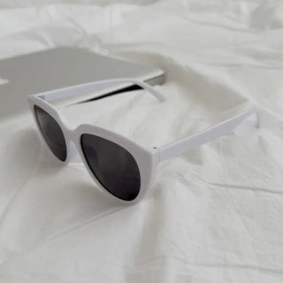 Wide Amber Bold Cat-Eye Tinted Sunglasses
