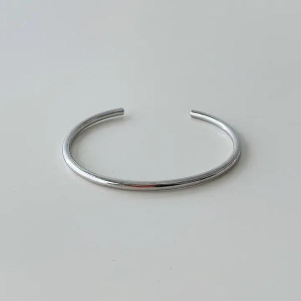 Circle Plain Open Bangle Bracelet
