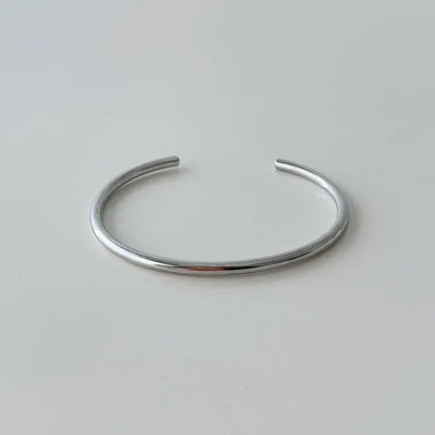 Circle Plain Open Bangle Bracelet
