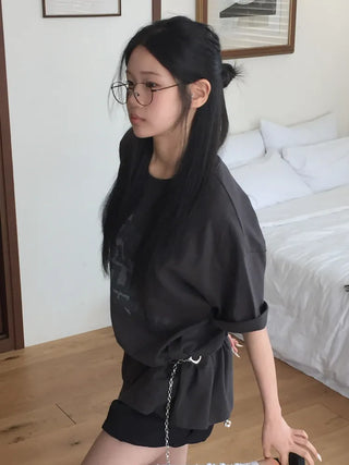 Modern Basic Slim Metal Horn-rimmed Glasses