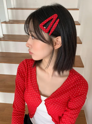 Kuku Dot Triangle Hair Clip