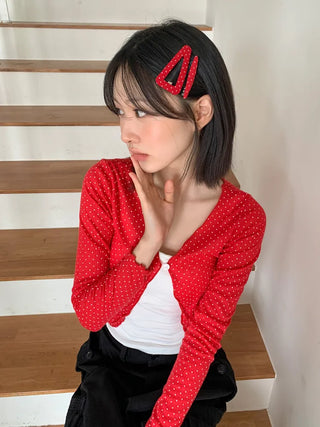 Kuku Dot Triangle Hair Clip