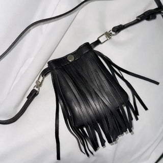 City Pocket Tassel Bag Mini Bag Slim Belt