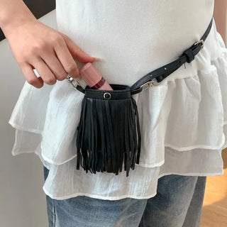 City Pocket Tassel Bag Mini Bag Slim Belt