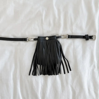 City Pocket Tassel Bag Mini Bag Slim Belt