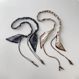 Paisley Twist Knot Scarf Strap Belt