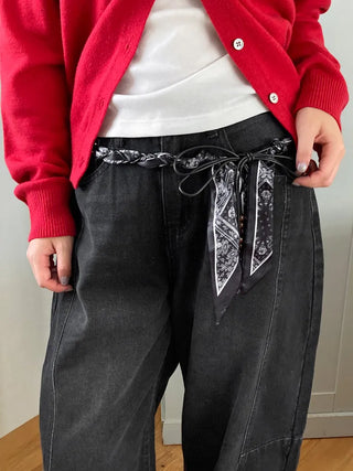 Paisley Twist Knot Scarf Strap Belt