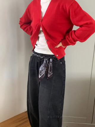 Paisley Twist Knot Scarf Strap Belt