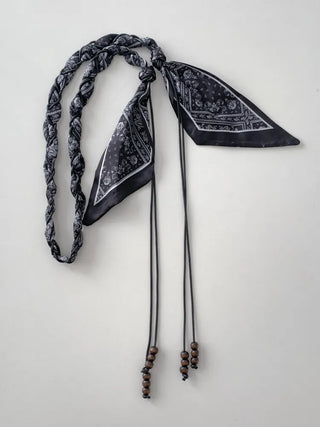 Paisley Twist Knot Scarf Strap Belt