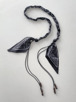 Paisley Twist Knot Scarf Strap Belt