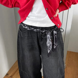 Paisley Twist Knot Scarf Strap Belt