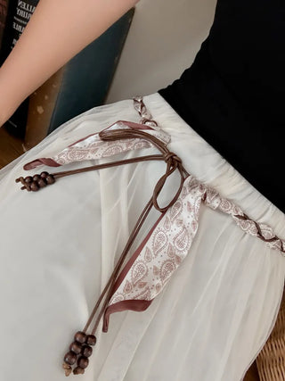 Paisley Twist Knot Scarf Strap Belt