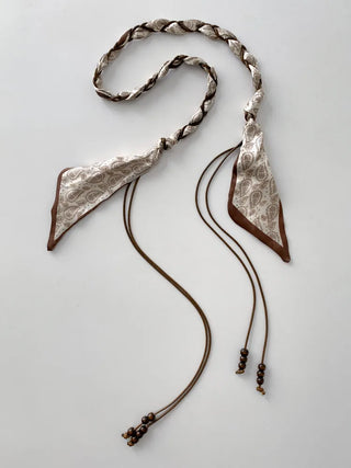 Paisley Twist Knot Scarf Strap Belt