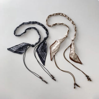 Paisley Twist Knot Scarf Strap Belt